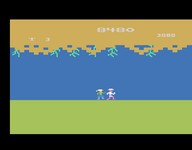 une photo d'Ã©cran de Jungle Hunt sur Atari 2600